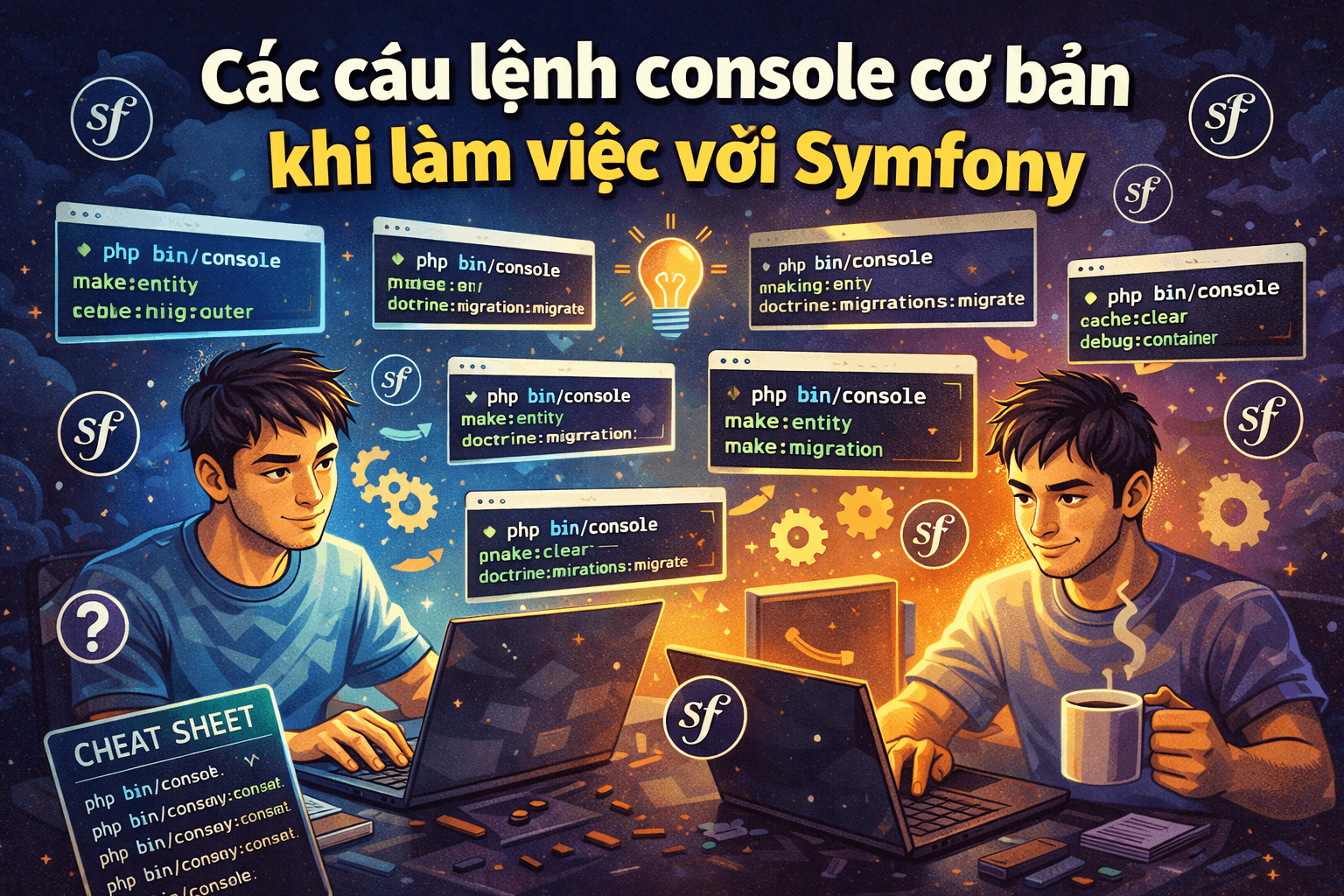 Các câu lệnh console cơ bản khi làm việc với Symfony